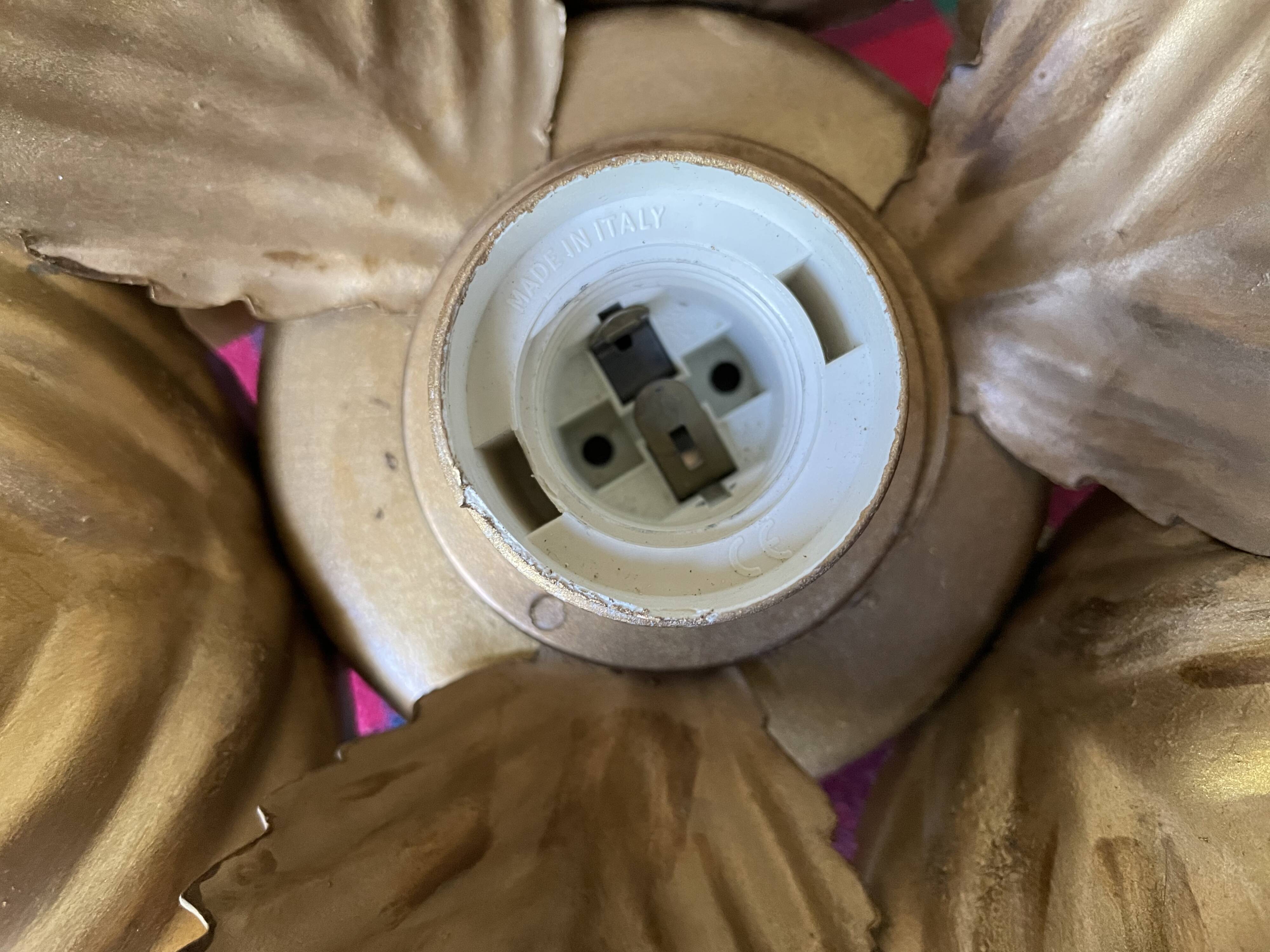 Masca golden flower wall light