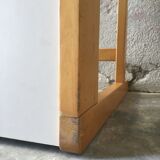 Vintage desk with 2 pine drawers and laminate coating