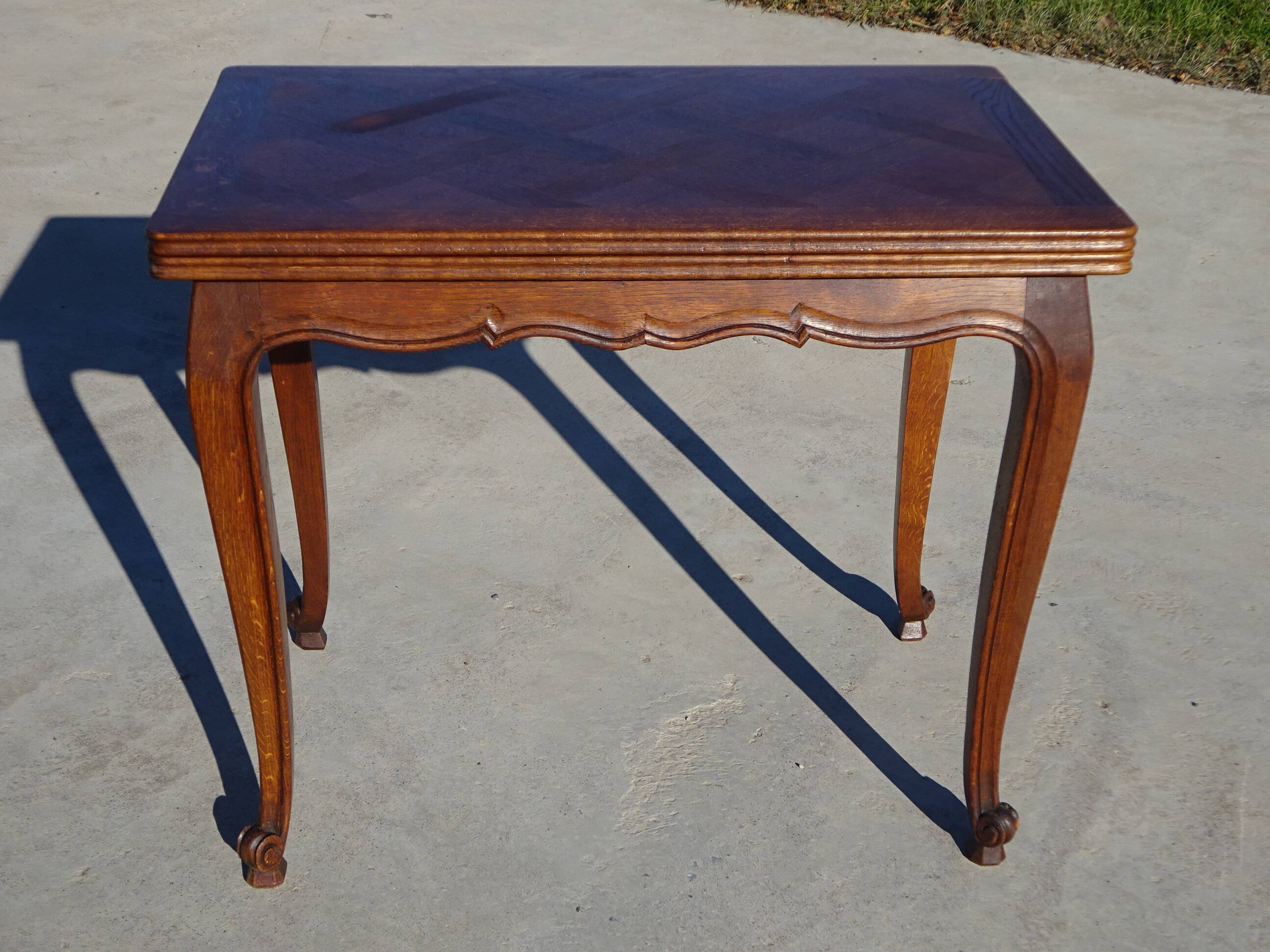 Table portefeuille en chêne