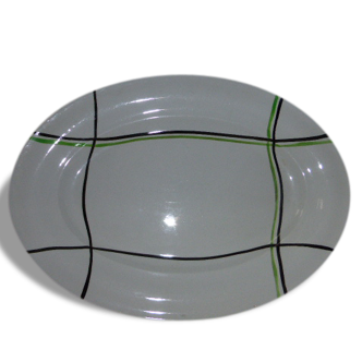 Bayonne, nom de ce plat de service de chez ceranord St Amand vintage 1950/1960