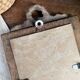 antique carved wooden photo frame