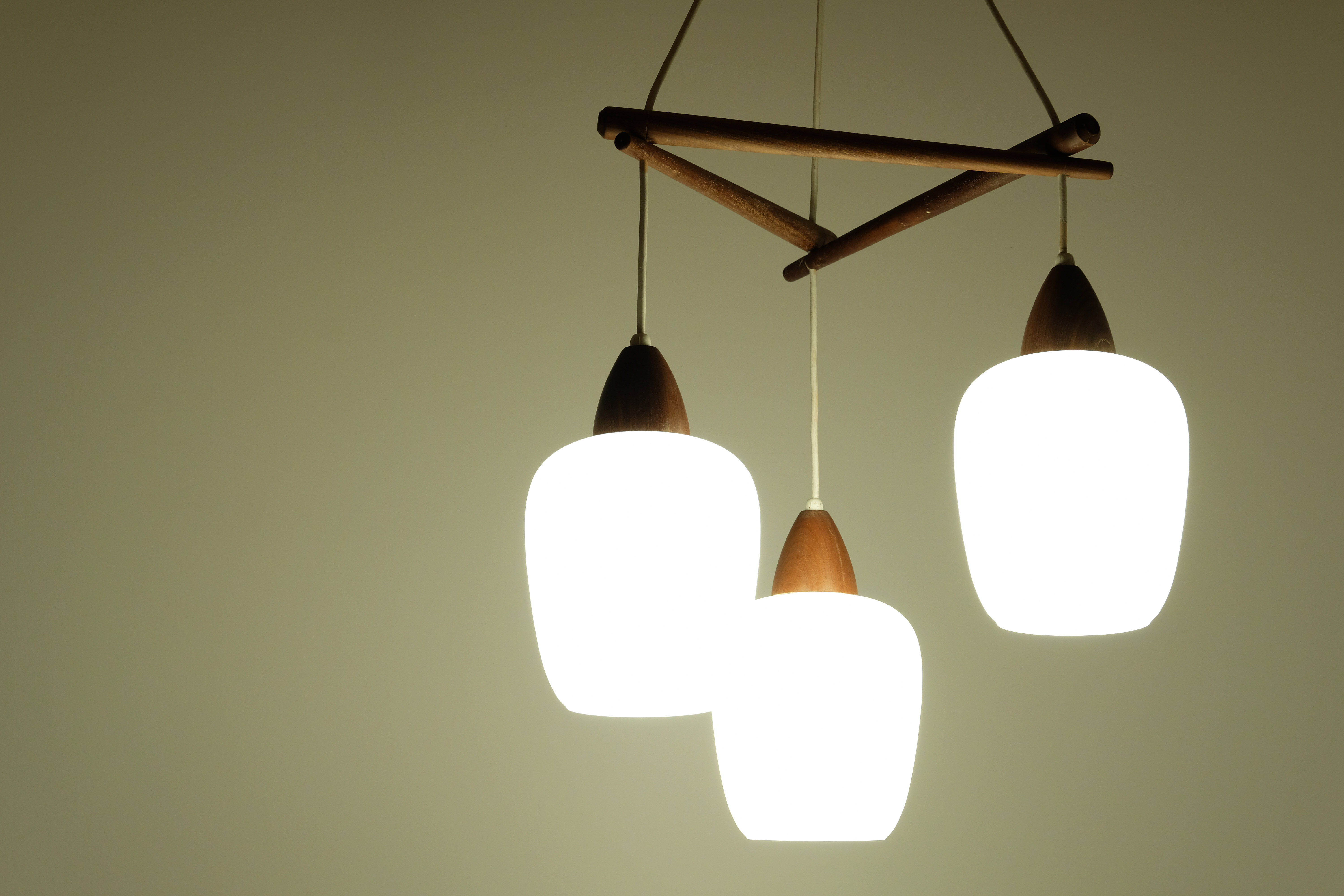 Scandinavian teak suspension 1960's