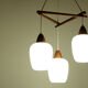 Suspension scandinave en teck 1960's