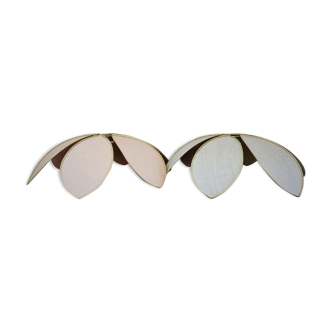 Set of 2 flower suspensions with petals