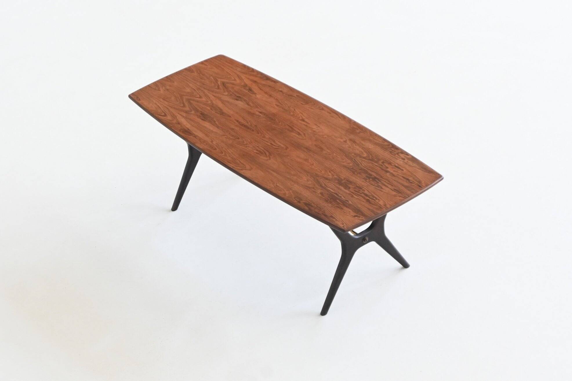 Karl Ekselius sculptural coffee table rosewood J.O.C. Sweden 1960