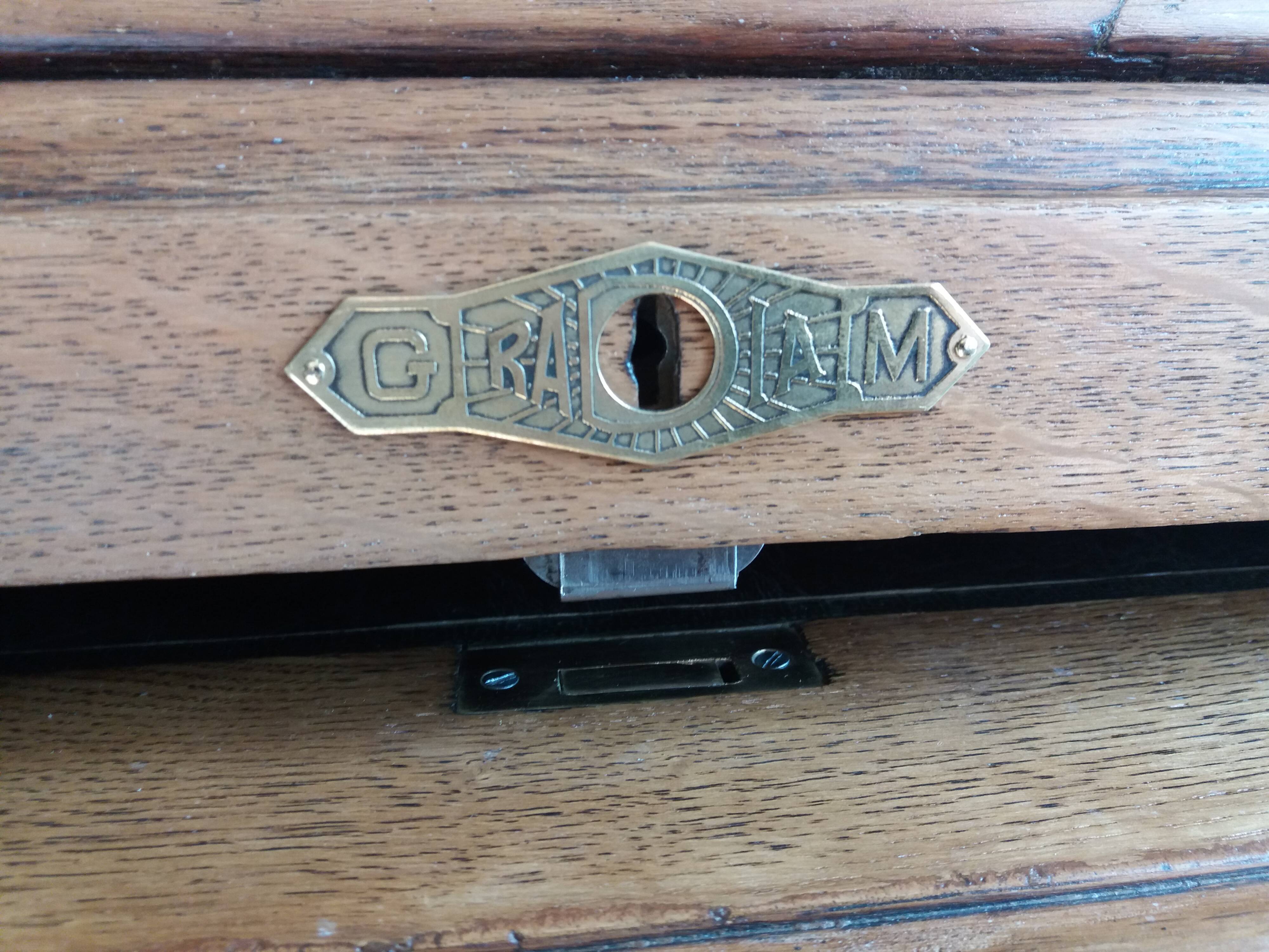 Rare american office desk by Gradiam brand  1930