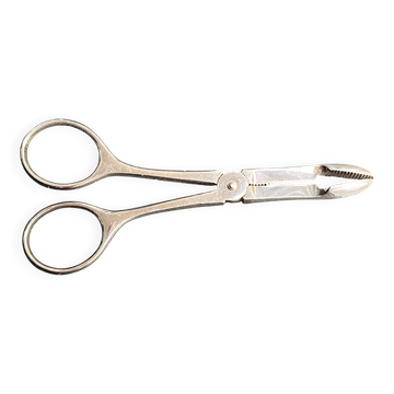 Tableware, silver-plated sugar scissors Christofle 20th century