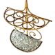 Art Deco coat rack and umbrella stand in gilt iron, 1930s
