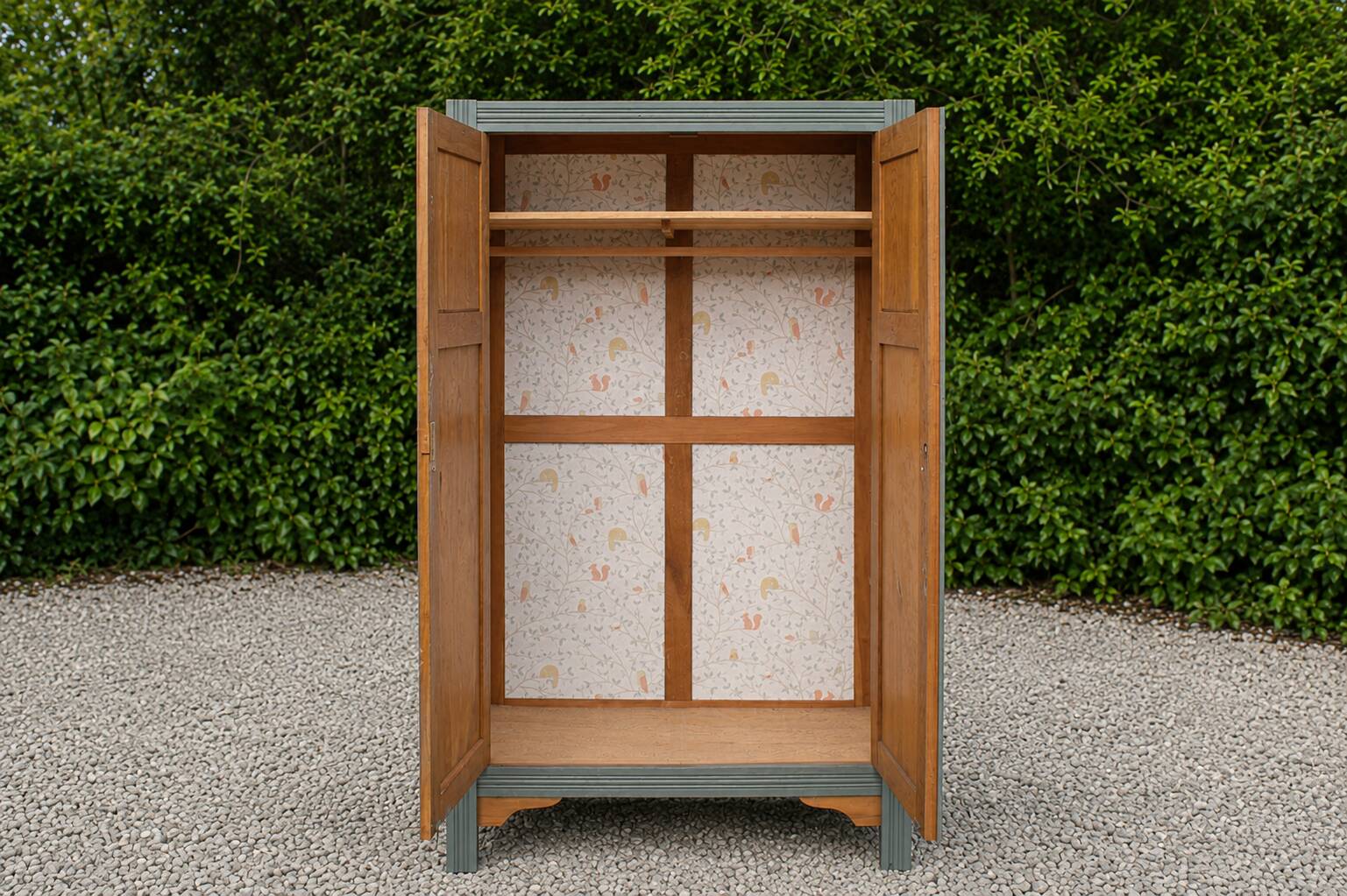 Renovated parisian wardrobe – kaki 4murs – antique wardrobe – country style