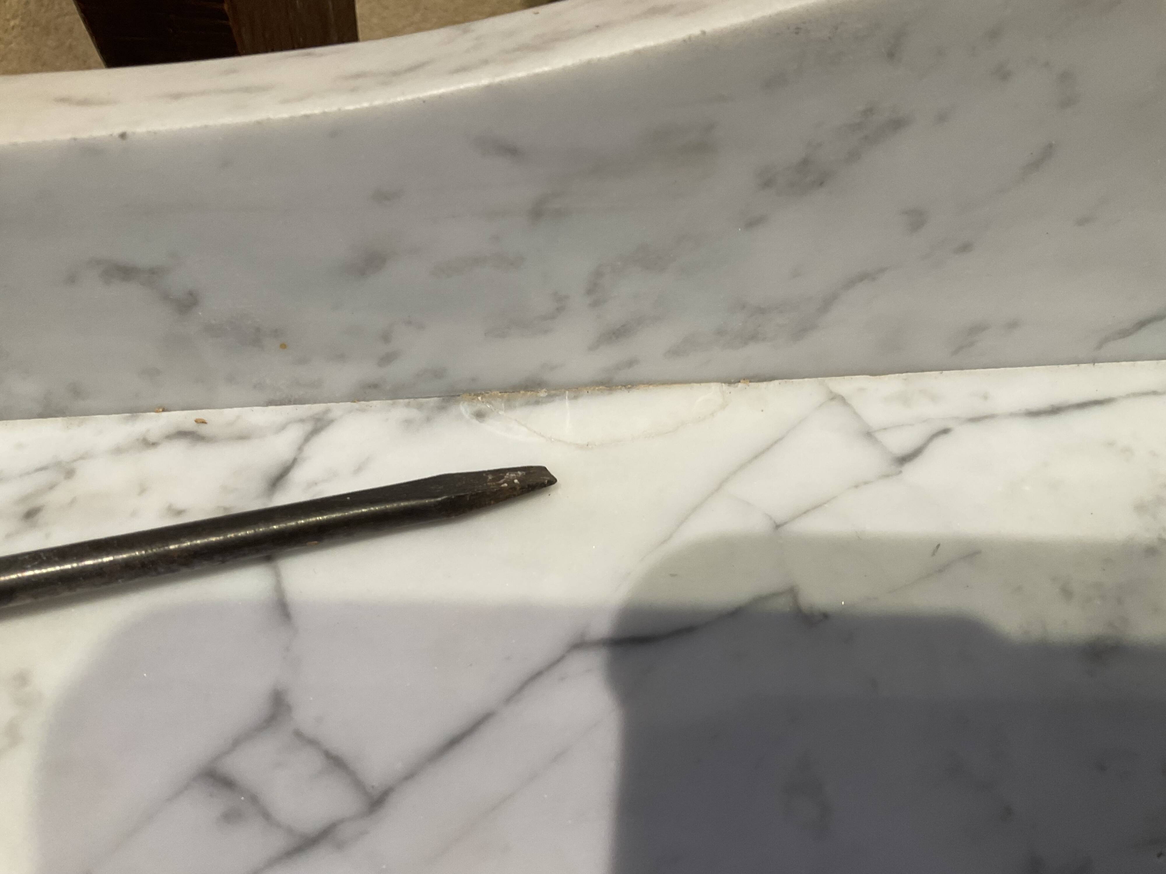 Louis Philip style marble top dressing table or dressing table with walnut base