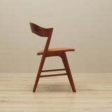 Ensemble de quatre chaises en teck, design danois, années 1970, fabrication : Korup Stolefabr