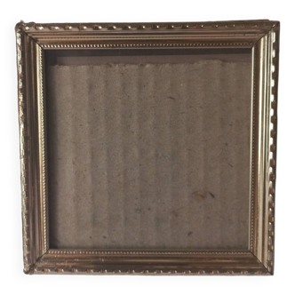 Square golden photo frame