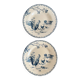 Gien ironstone plates, Roosters model