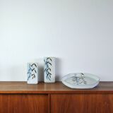 Vases et plat Royal Copenhagen par Ivan Weiss, Danemark