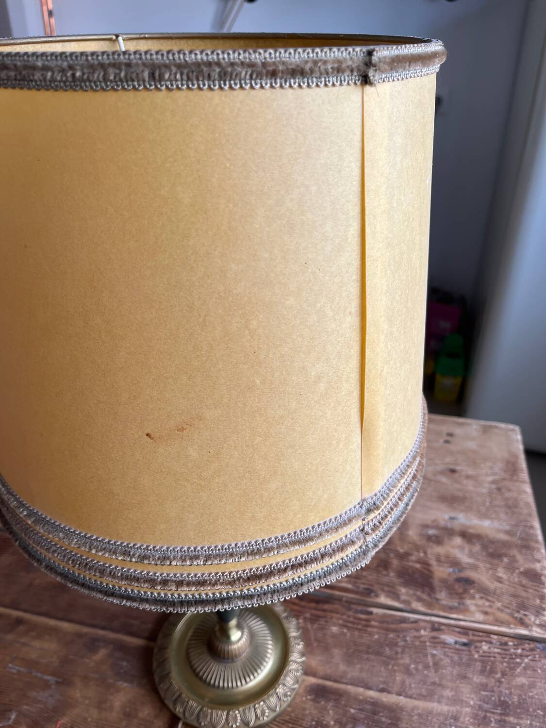 Vintage brass living room lamp