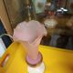 Vase en opaline marquise rose et blanc