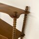 Vintage turned wood wall shelf with 3 levels.