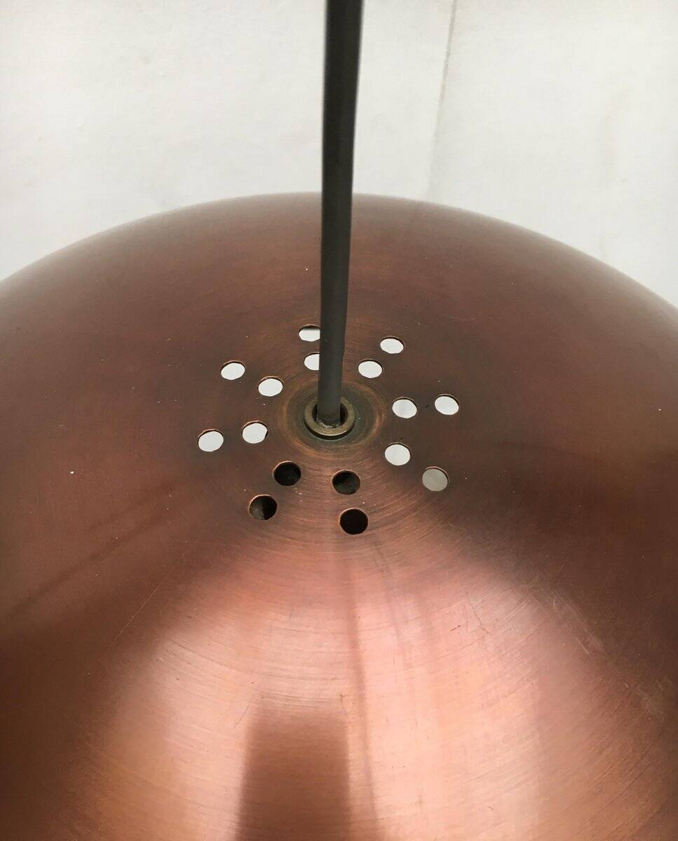 Mid-century copper dome pendant
