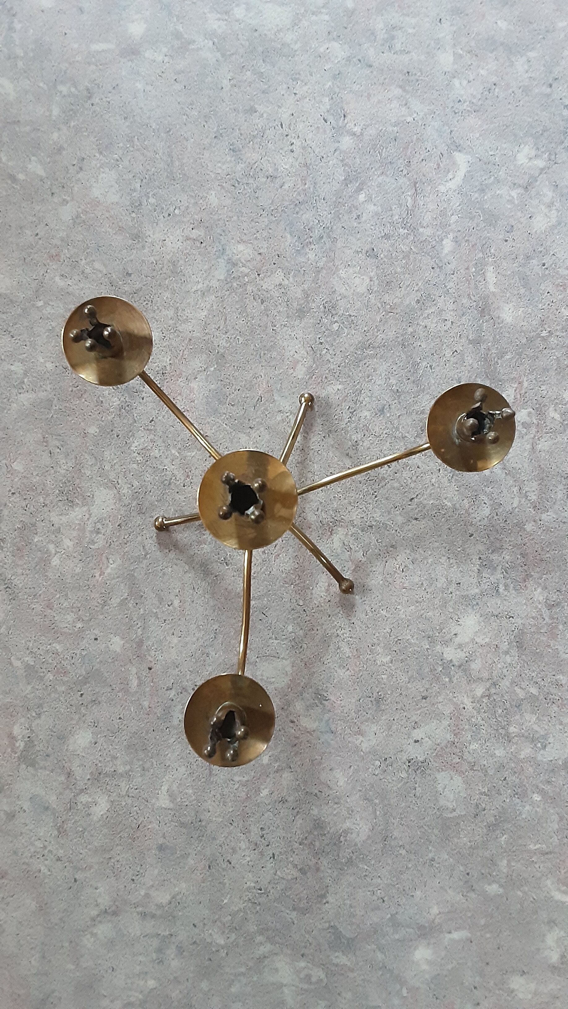 Brass chandelier - crowns - year 50