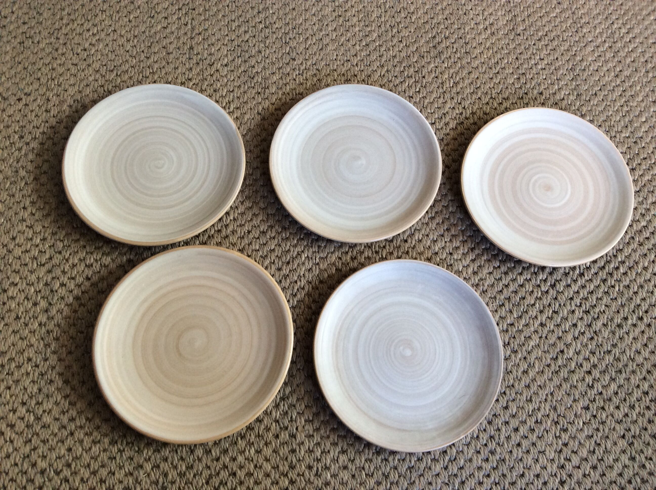 Series of 5 dessert plates