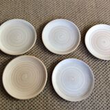 Series of 5 dessert plates