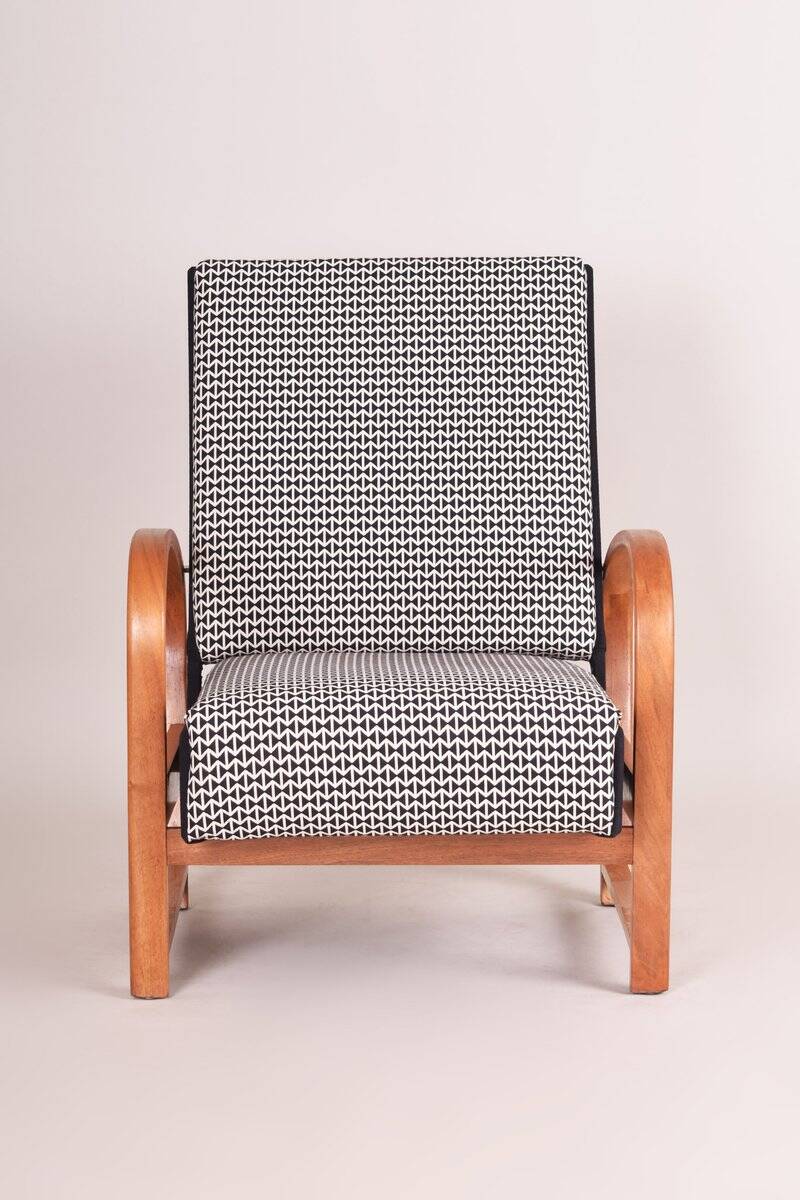 Art Deco Armchairs in Walnut attributed to Thonet, Germany, 1930s, Set of 2