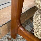 Teak and two-seater wool sofa from the 60s