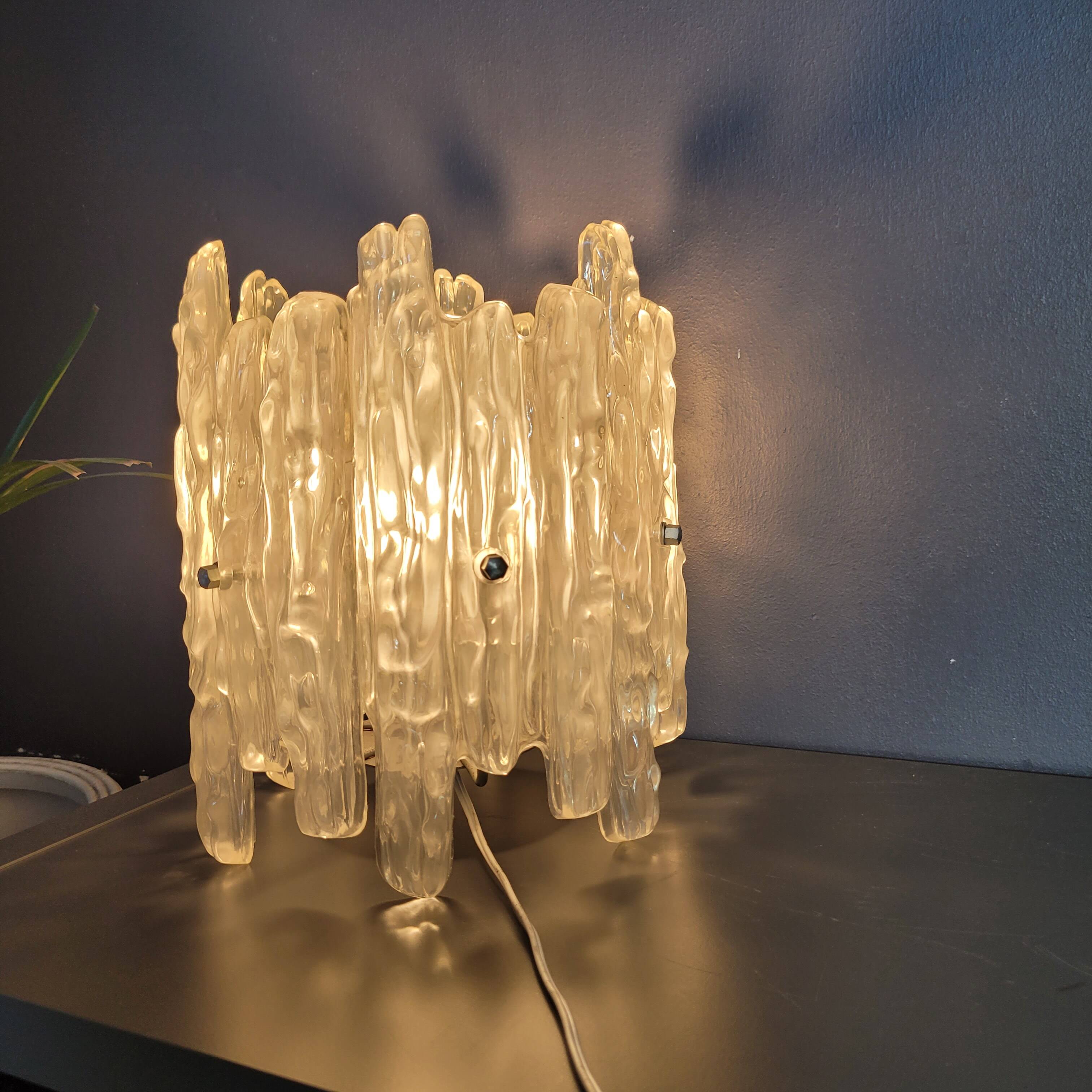 Ice Frost by JT Kalmar vintage lighting 70's