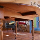 Solid wooden round table