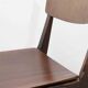 Stackable bistro chair in ebony-colored wood, Germany 1960s