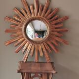 Vintage resin sun mirror, witch's eye