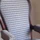 Ensemble fauteuil Voltaire à système inclinable et son repose-pied