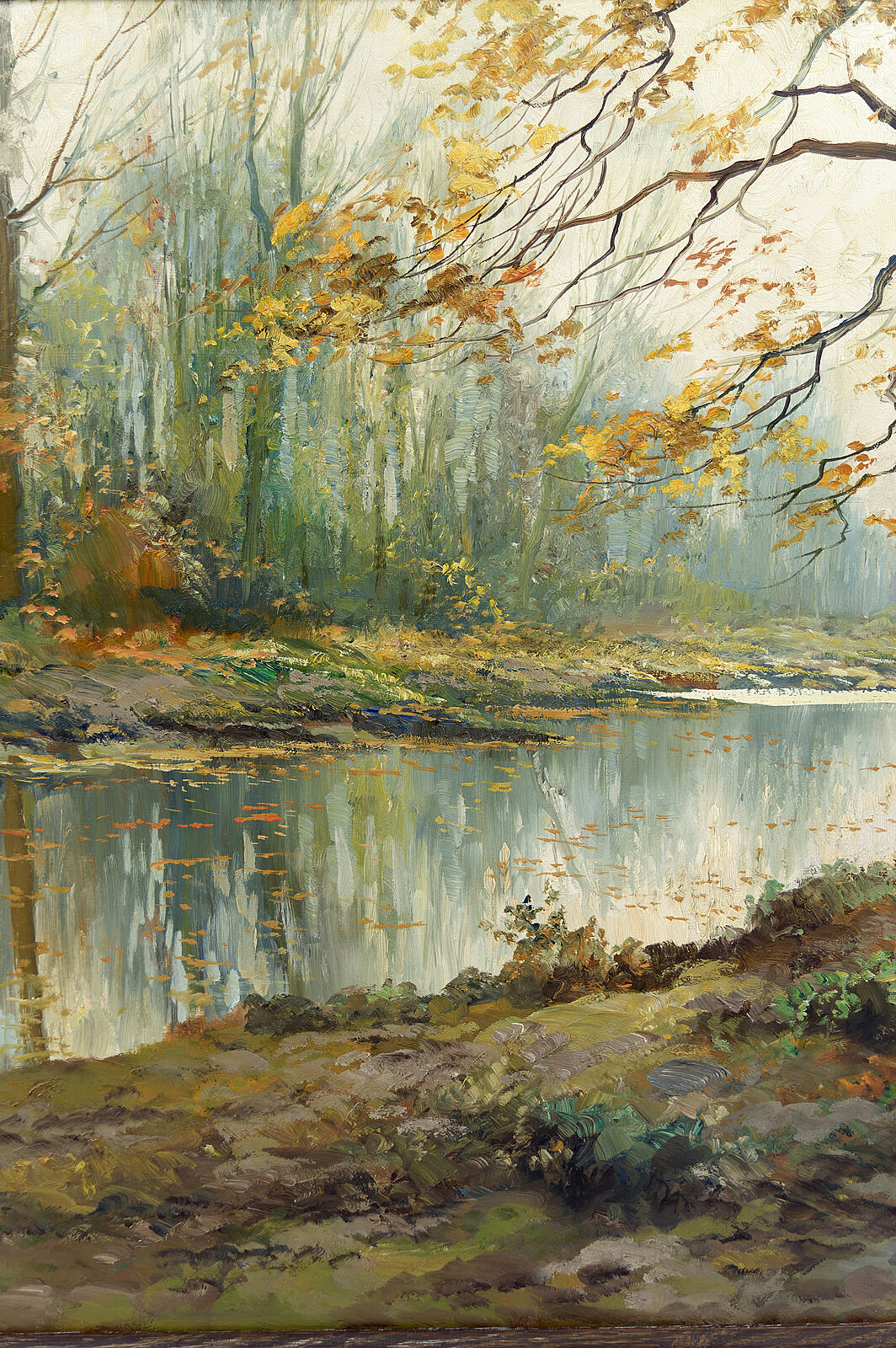 Autumn Landscape by Kees Terlouw, Impressionist painting, France, circa 1910