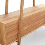 Scandinavian shelves oak