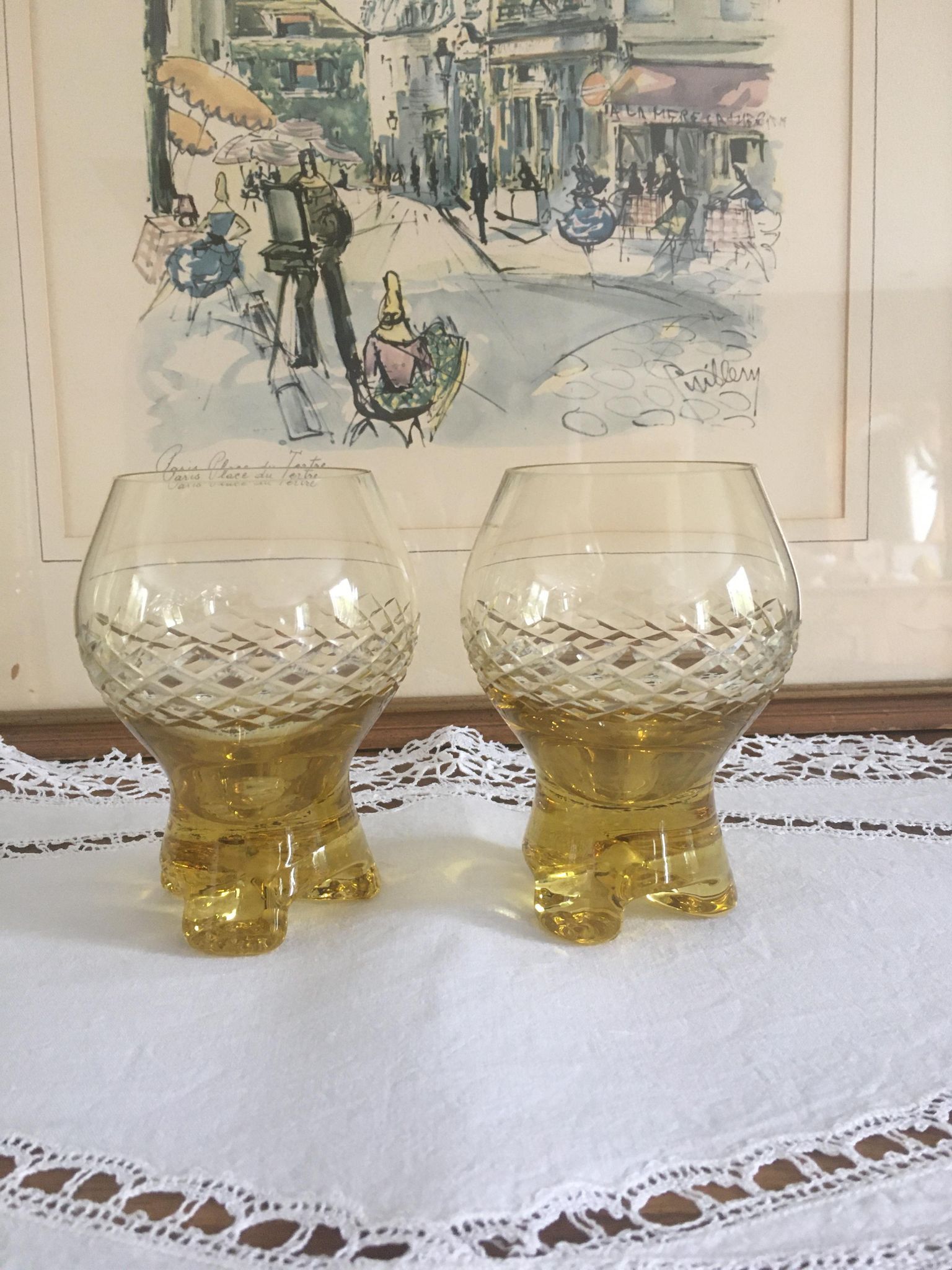 Glasses 1965-1970 in the style of Murano