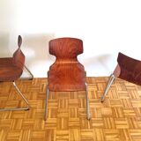 Pagholz Design Elmar Flötotto chairs from the 70s