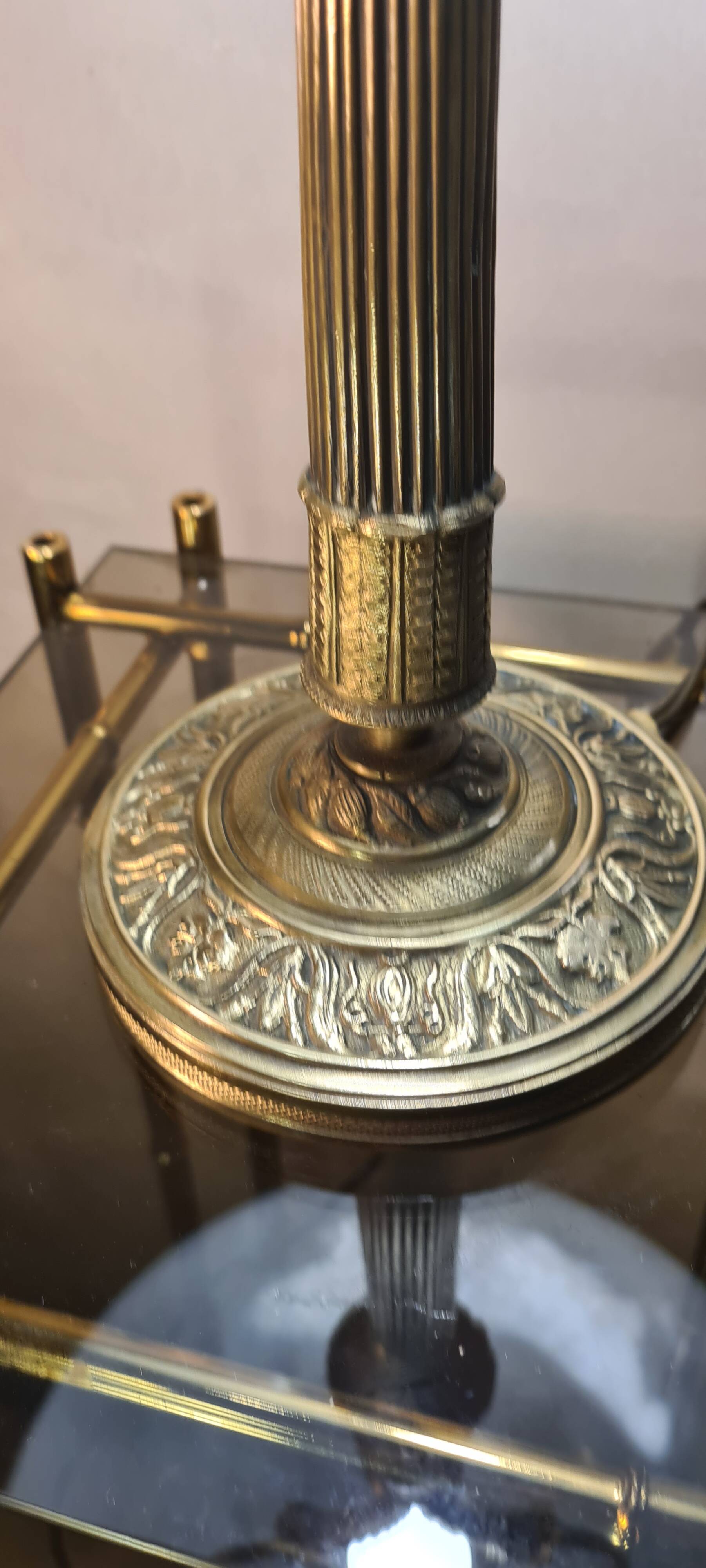 Elégante Lampe Napoléon III de bureau fin 18e   47x33