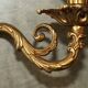 Pair of antique wall sconces in gilded bronze from the 1920s.