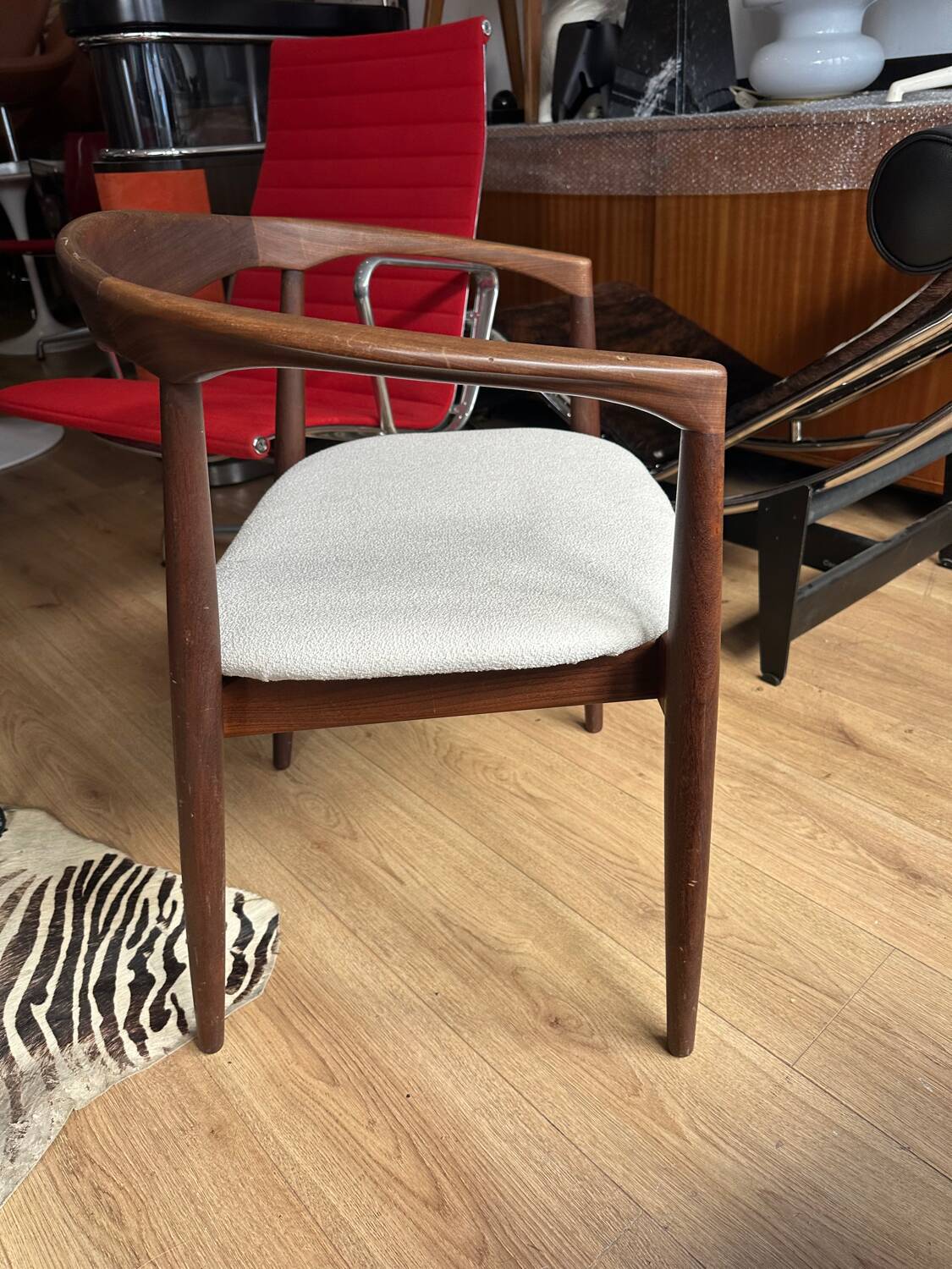 Kai Kristiansen Troja armchair in teak circa 1960.