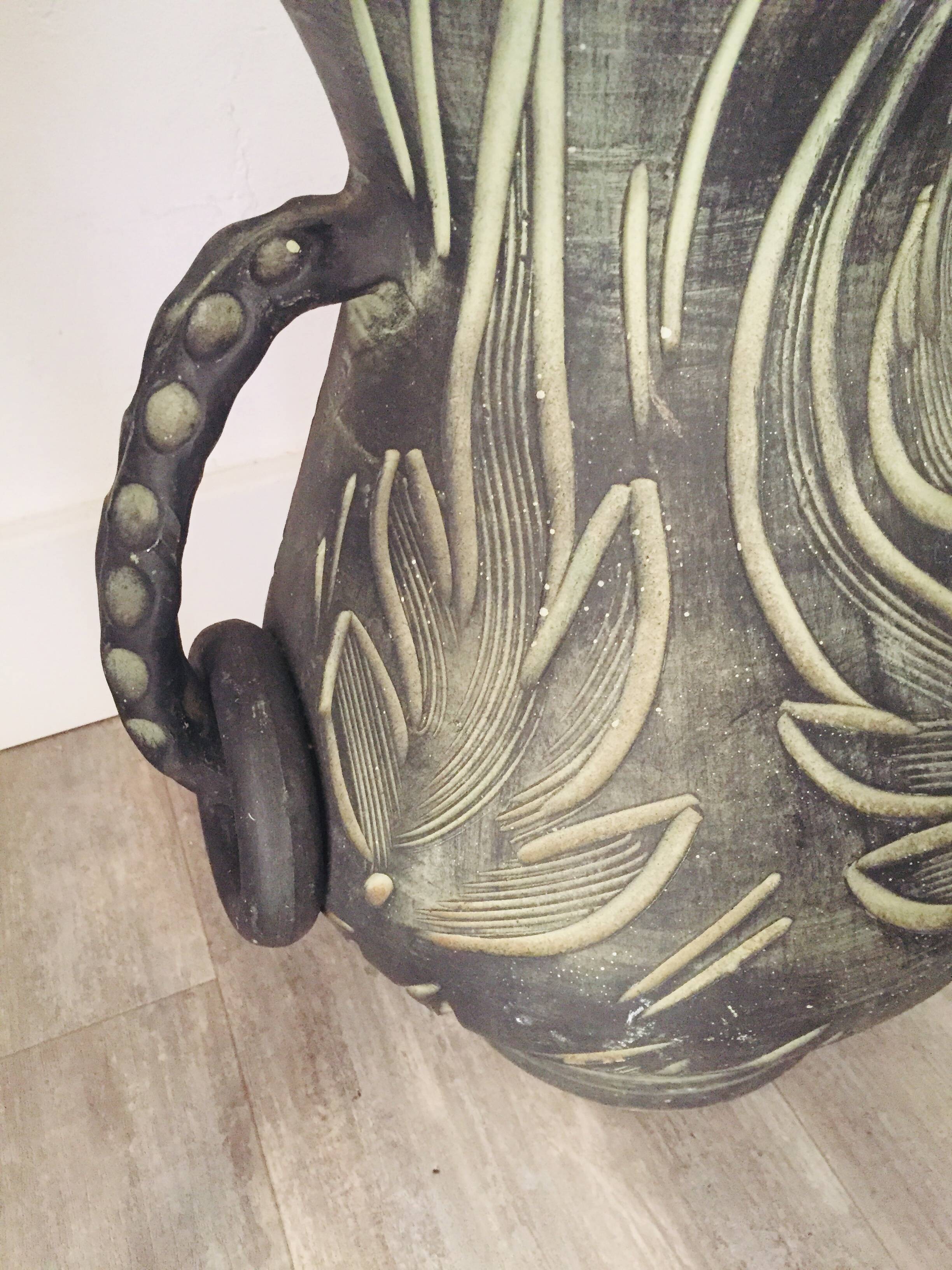 Pair of large Mid-Century floor vases – Ceramics La Bisbal, Figueras