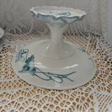 2 antique ironstone compote dishes