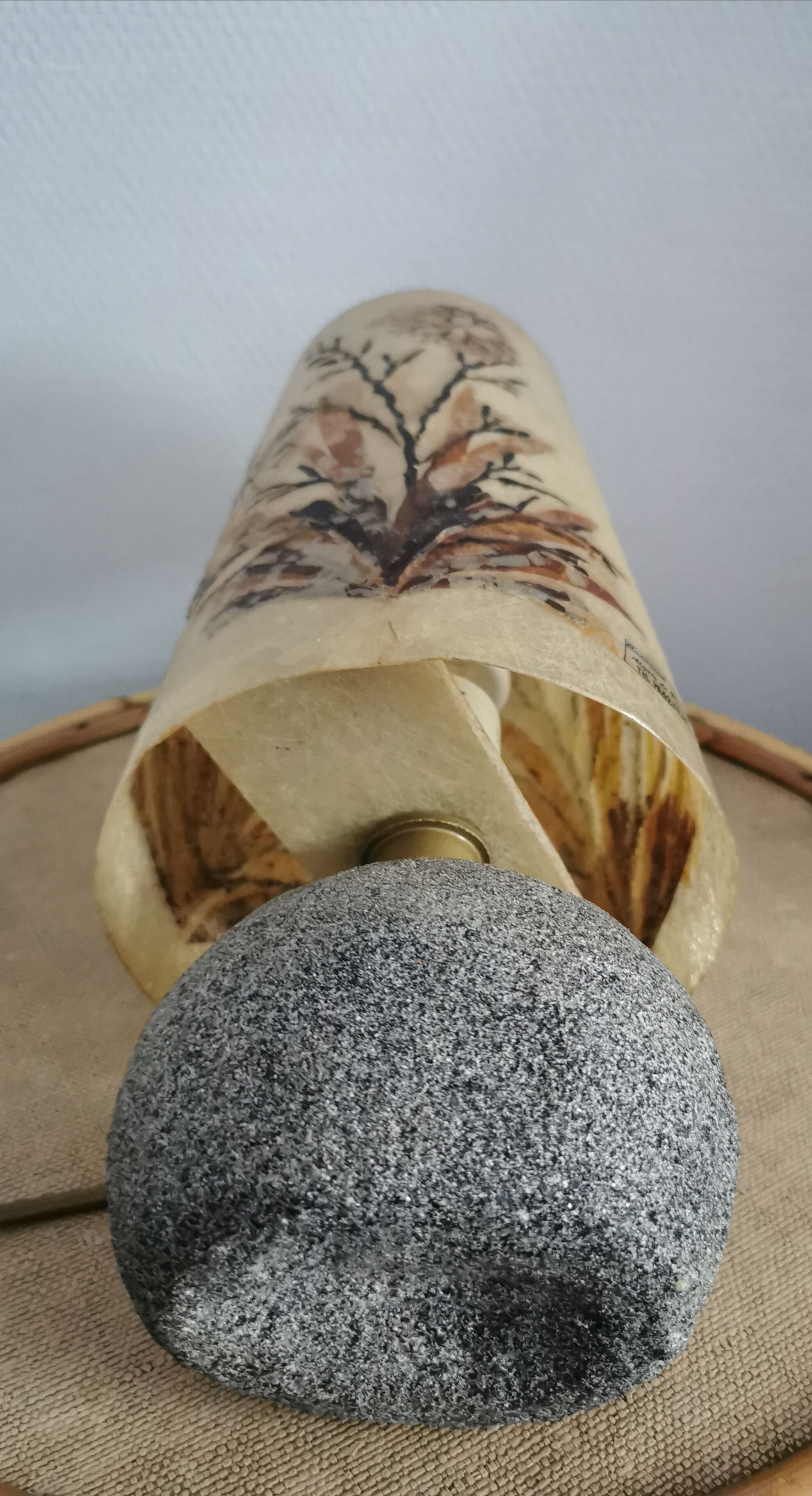 Stone and seaweed herbarium lamp