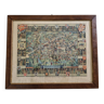 Historical Panorama of the University of Cambridge, Printed in Great Britain, 76 x 61 cm