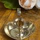 Brass heart candle holder