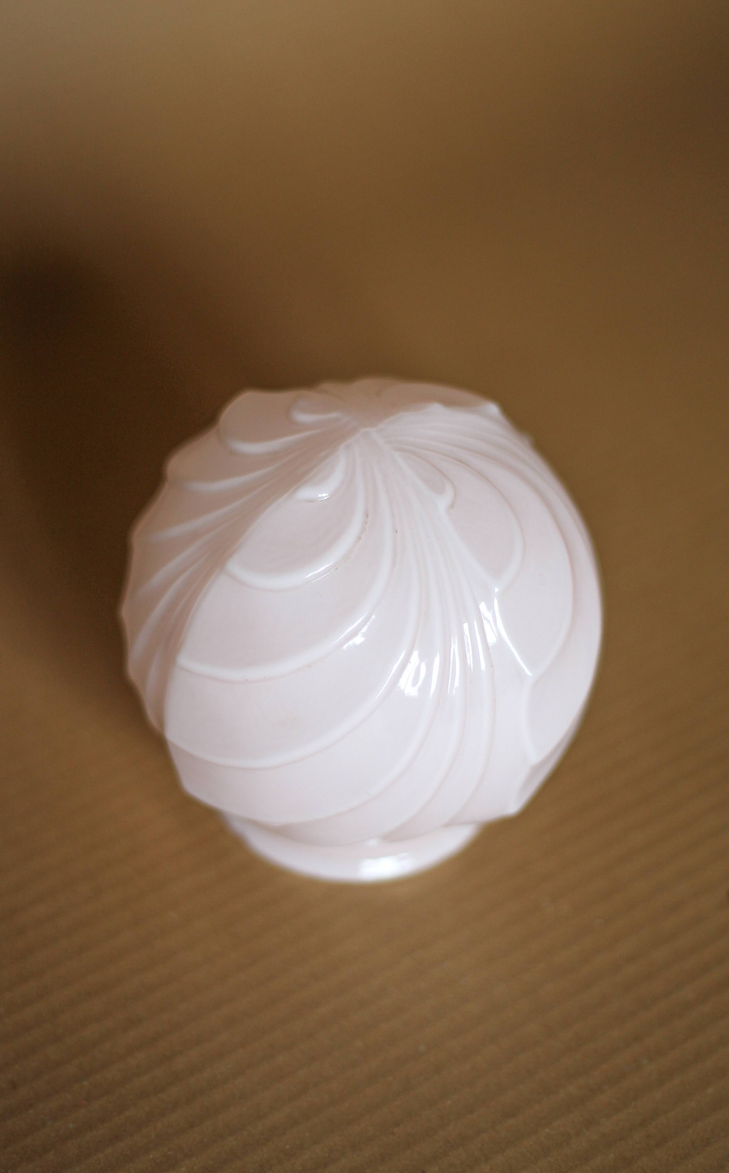 Vintage globe, small opaline globe, pink opaline glass lampshade, ball light, ceiling light