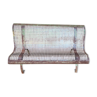 Banc de jardin d’enfant métal années 60