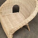 Fauteuil rotin enfant