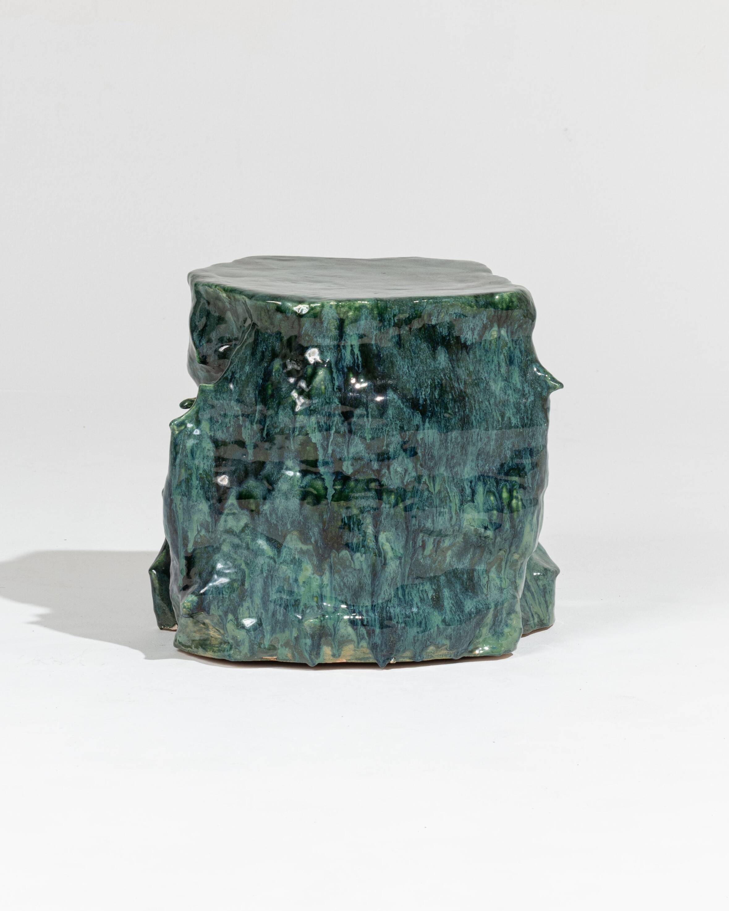 Green sandstone side table