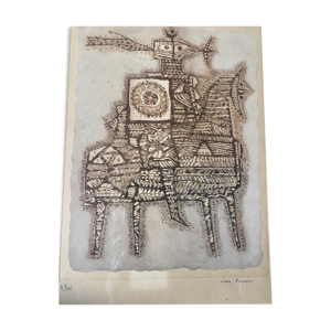 Lithographie max Papart