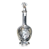Baccarat crystal decanter aswan art deco model 1930 cut feather sheets